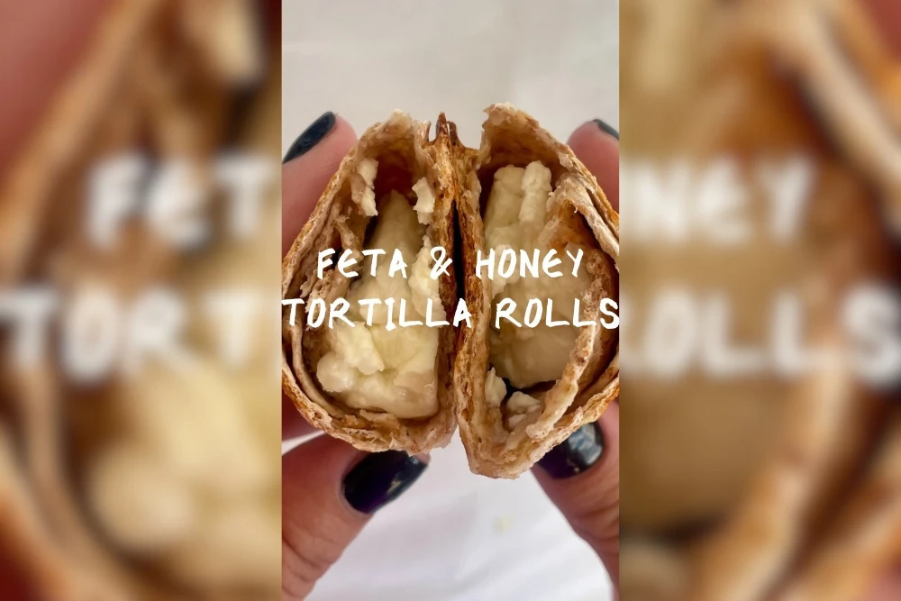 Feta & Honey Tortilla Rolls